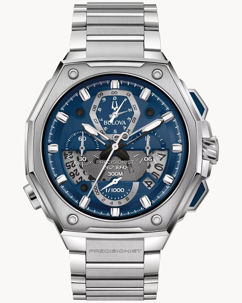 Blue Dial Stainless Steel Bracelet Series X 96B349 Bulova